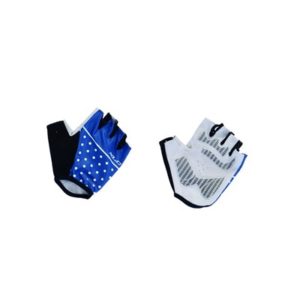 XLC CG-S10 guantes cortos azul puntos blancos
