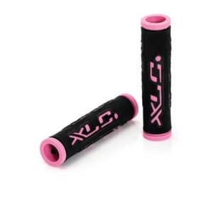 XLC GR-G07 juego de puños doble color 125 mm negros/rosas
