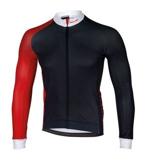 XLC JE-S20 camiseta Race hombre manga larga negro/rojo/blanco