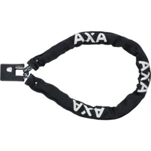 Candado cadena AXA Clinch+largo 105 cm grosor 7.5 mm acero reforz.funda goma llave seguridad 9 negro