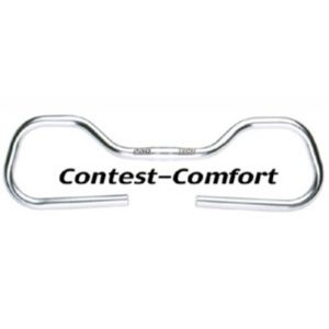 Manillar Ergotec Contest Comfort aluminio 570 mm 25.4 altura 42 mm 3º plata anodizado