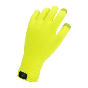 Guantes Sealskinz Ultra Grip knitted amarillo neon