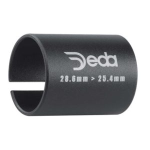Adaptador potencia Deda tubo horquilla 28.6 a 25.4 mm negro