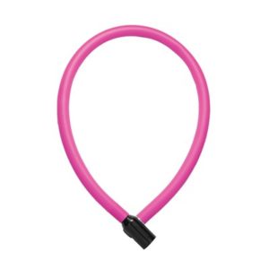 Candado cable Trelock KS 106 60 cm - 6 mm rosa