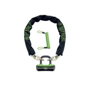 Candado cadena Onguard Mastiff E E-Bike 110 cm - 10 mm negro/verde