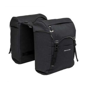 Alforjas New Looxs Sports MIK 32L impermeable poliester negro con reflectantes (39x29x16 cm)