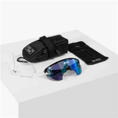 Gafas Scicon Aerowing lamon SCNPP lente multireflejo azul/montura negro brillo