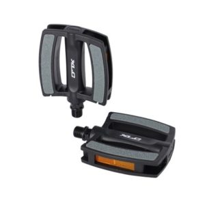 XLC PD-C20 pedales plataforma 111x90x27 mm City/Comfort plastico gris con reflectante