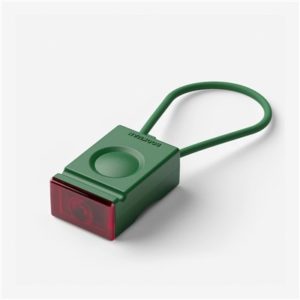 Luz trasera Bookman Block LED USB verde