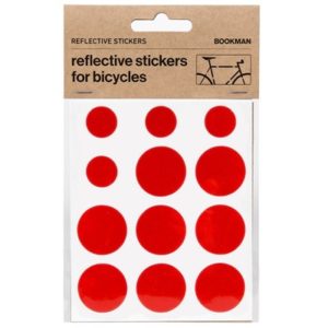 Kit pegatinas reflectantes para bicicleta Bookman rojo