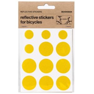 Kit pegatinas reflectantes para bicicleta Bookman amarillo
