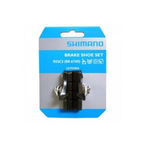 Juego de portazapatas Shimano R55C3 para zapatas Ultegra BR-6700G negro/gris